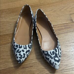 J Crew Size 10💕Leopard Print Women's Flats